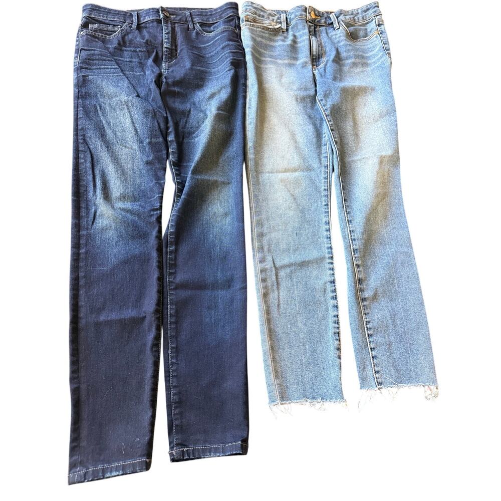 Lot of 2 Sam Edelman The Stiletto High Rise Skinny Jeans 29 Blue Stretch Casual